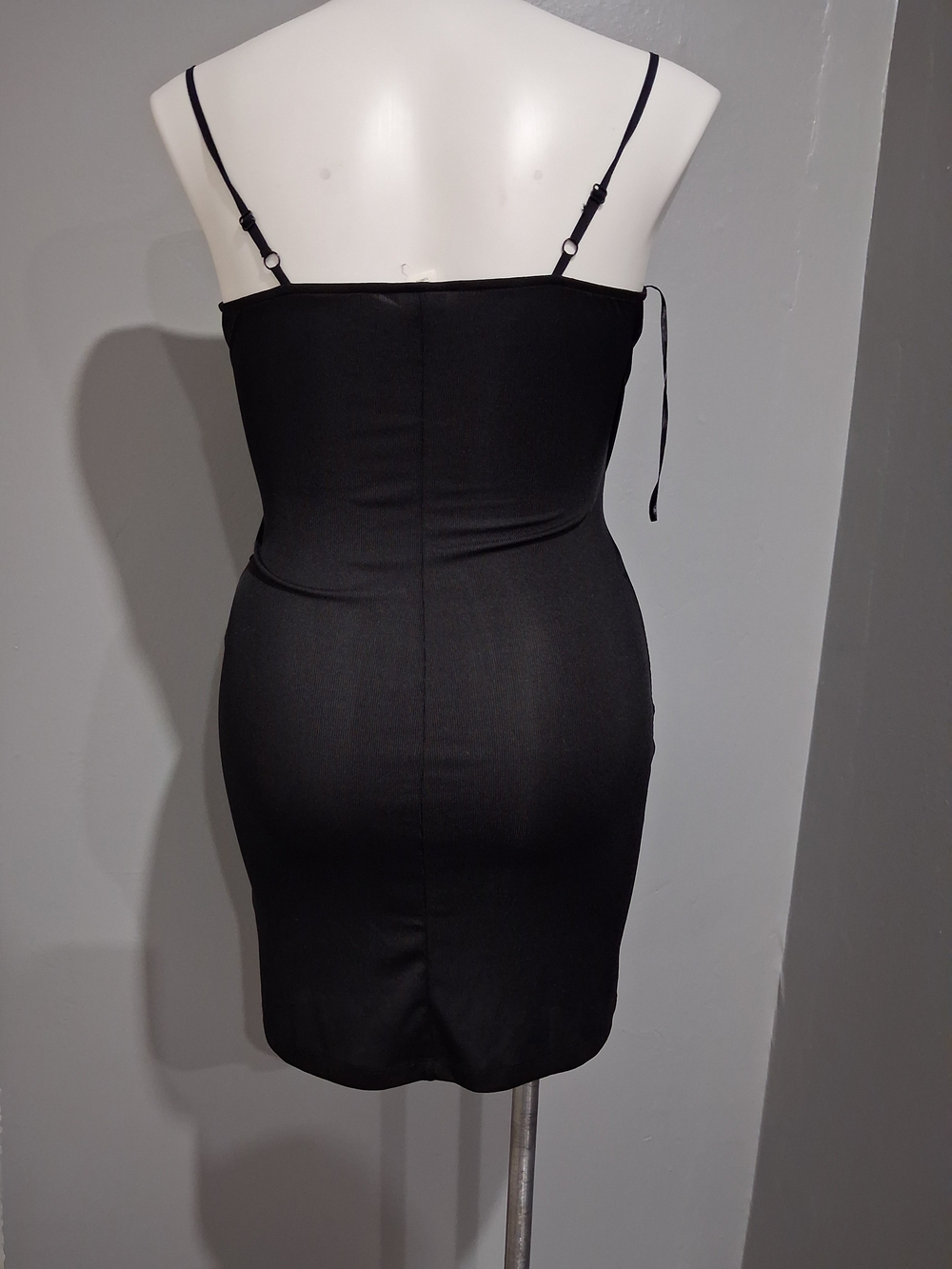 H&M Black Ruched Wrap Mini Dress - Picture 4 of 5